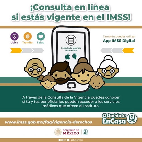 Con servicios digitales IMSS facilita obtención de la constancia de vigencia de derechos
