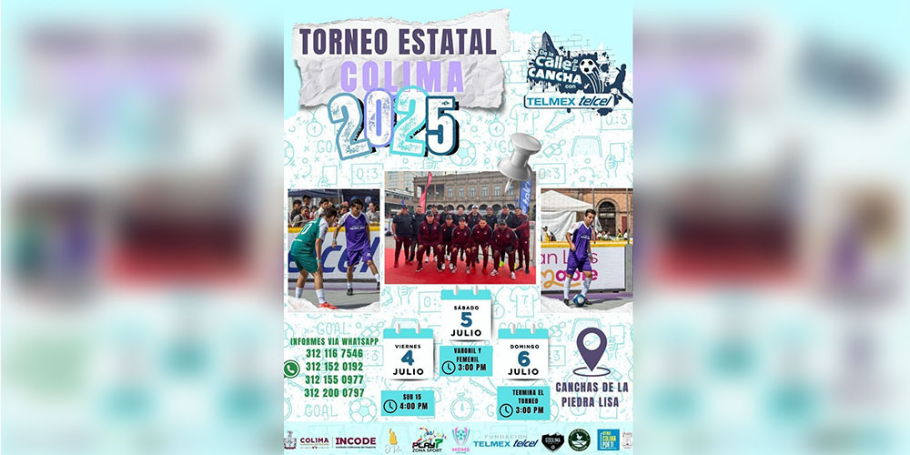Llega a Colima el Torneo de Street Soccer ‘De la Calle a la Cancha’