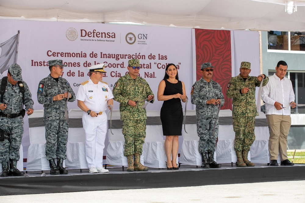 Indira Vizcaíno reconoce respaldo de la Guardia Nacional a Colima, en el 6° aniversario de su creación