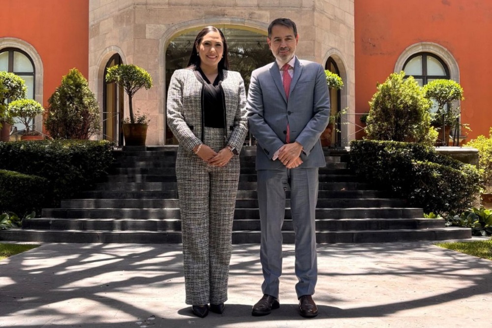 Indira Vizcaíno y Embajador de España en México plantean cooperación en sectores estratégicos