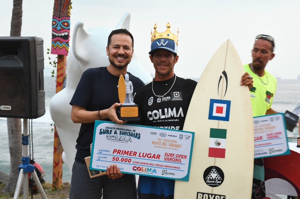 Con gran éxito arrancó en Manzanillo el Circuito Profesional de Surf & Bodyboard Colima 2025