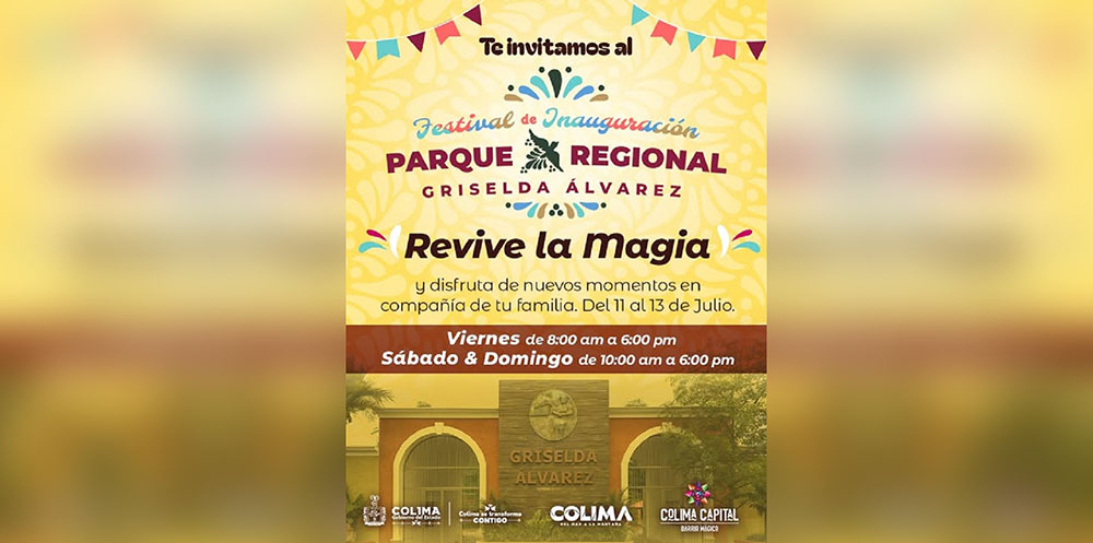 Gobierno del Estado reabre este viernes el Parque Regional ‘Griselda Álvarez’ en Colima; será gratis todo julio: Indira