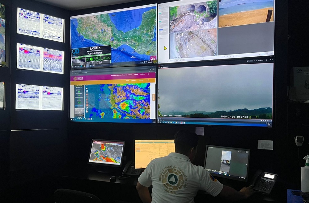 UEPC Colima exhorta a estar pendientes del clima; SMN pronostica lluvias puntuales muy fuertes