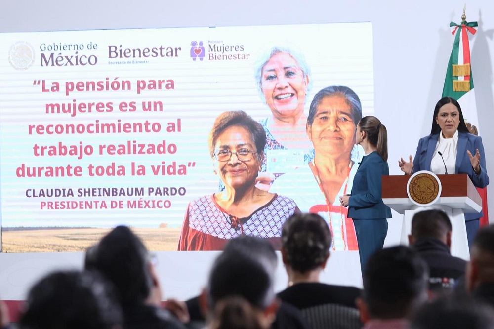 En 2025, la meta de la Pensión Mujeres Bienestar es beneficiar a 3.2 millones de mujeres de 60 a 64 años