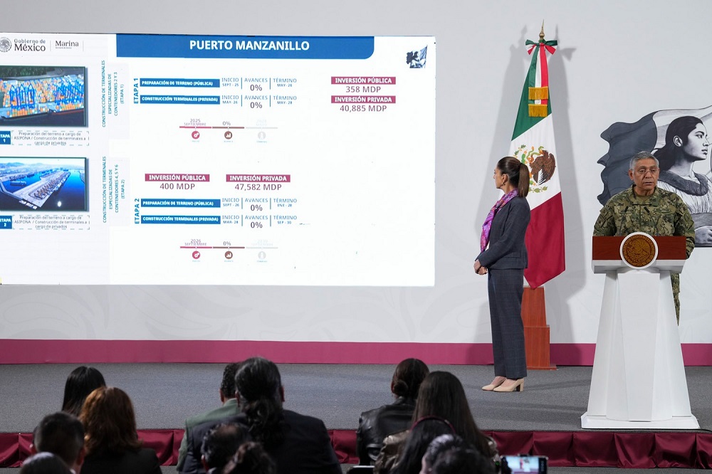 Tendrá cinco terminales especializadas en contenedores, Puerto Cuyutlán: SEMAR