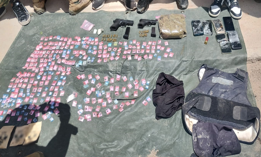 Continúan los cateos, detenciones, aseguramiento de armas y drogas, en acciones del Gabinete de Seguridad en contra del crimen organizado en México