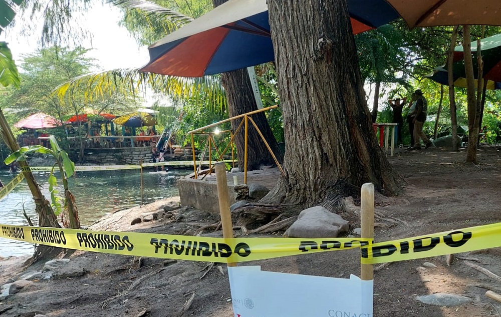 Conagua clausuró un establecimiento en Los Amiales, Coquimatlán, por falta de concesión