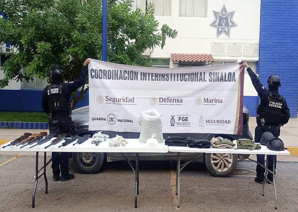 Durante el fin de semana, en acciones coordinadas Gabinete de Seguridad realizó detenciones, cateos y aseguramiento de drogas y armas de fuego en diferentes entidades