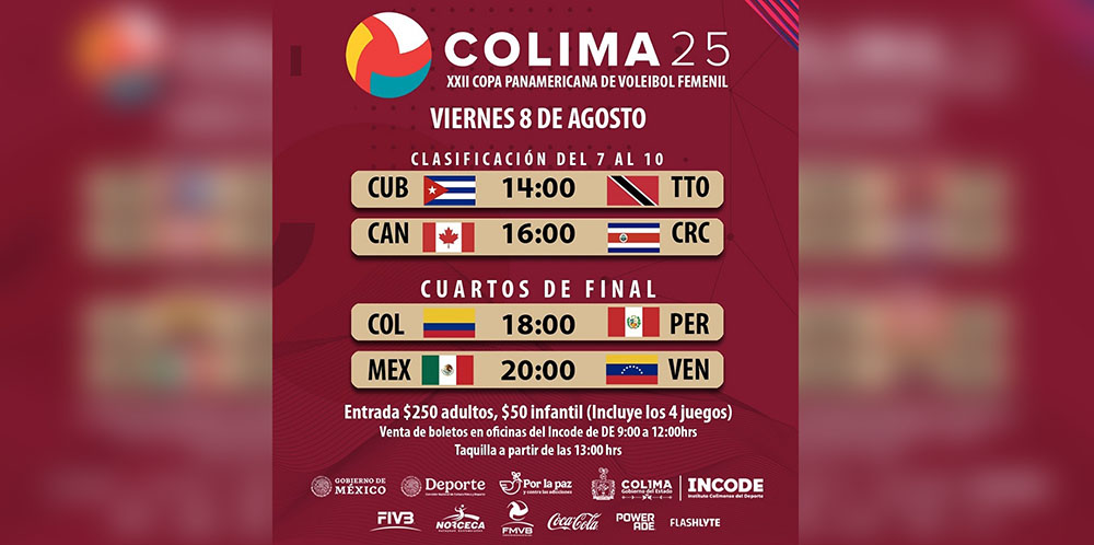 México vs. Venezuela juegan Cuartos de Final hoy viernes a las 8:00 pm