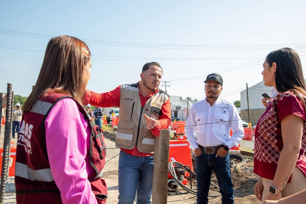 Gobernadora supervisa avance en construcción del Paso Superior ‘Arco Sur’