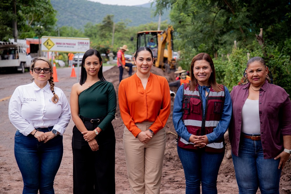 Indira Vizcaíno supervisó rehabilitación de la línea de conducción de agua potable en Ixtlahuacán