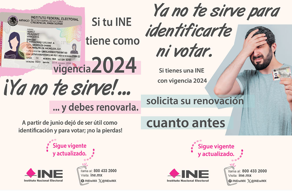 En el Distrito 01 de Colima, 7 mil 406 Credenciales para Votar con vigencia 2024 no han sido renovadas