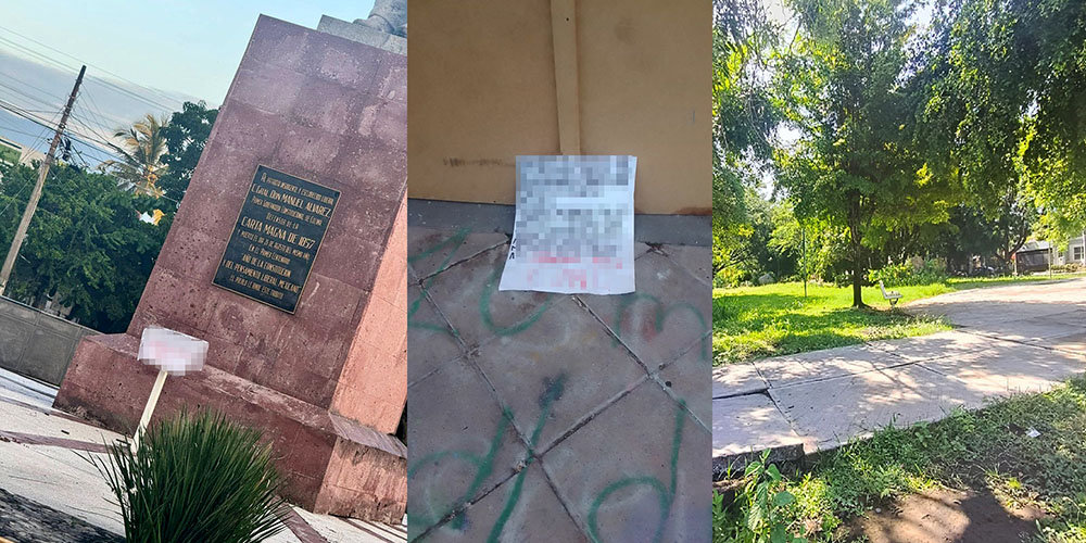 Este sábado, localizan tres cartulinas con mensajes amenazantes en la zona conurbada Colima-Villa de Álvarez