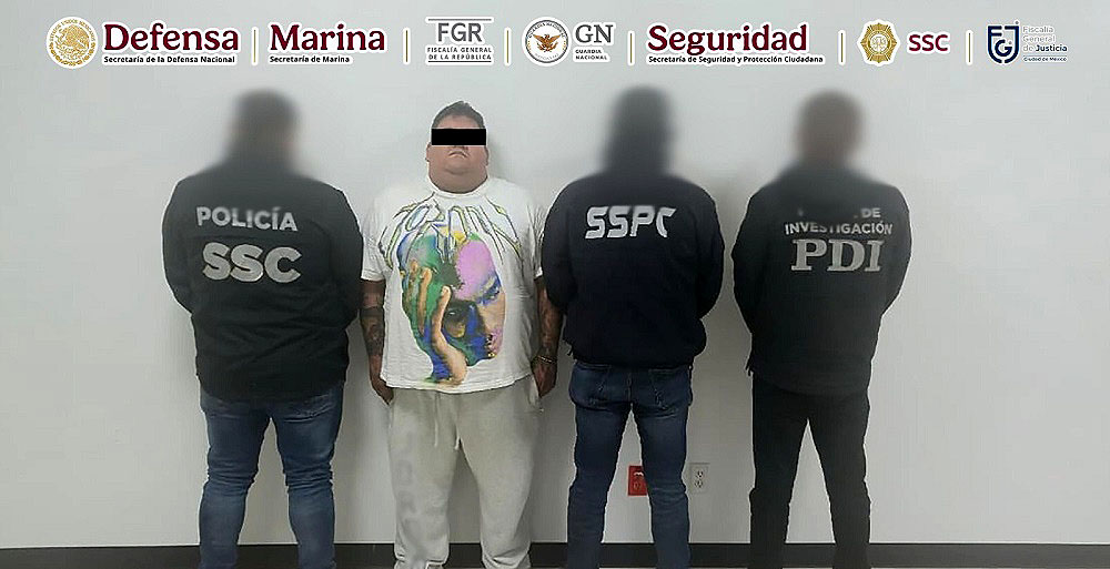 Autoridades federales y locales del Estado de México detienen a un hombre por el delito de homicidio