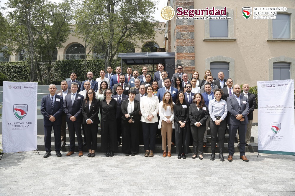 Refuerzan mecanismos de cooperación y consolidan estrategias de seguridad en Reunión Nacional de Secretarios Ejecutivos Estatales de Seguridad Pública