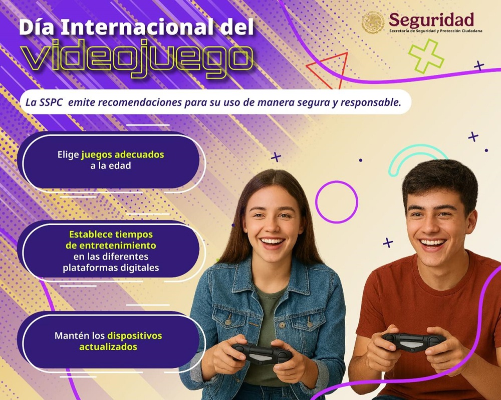 La SSPC emite recomendaciones para promover el uso seguro y responsable de videojuegos