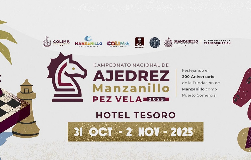 Manzanillo será sede del Campeonato Nacional de Ajedrez, con 300 mil pesos en premios