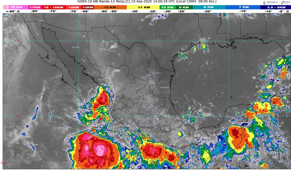 Tormenta tropical ‘Narda’ provocará lluvias intensas y oleaje elevado en costas de Colima; UEPC pide extremar precauciones