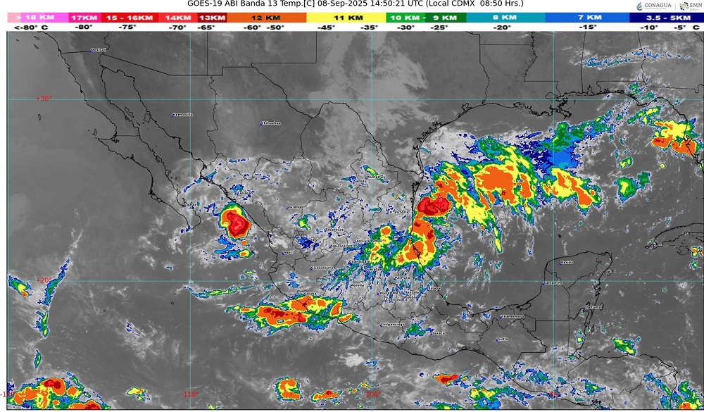 UEPC alerta por lluvias fuertes este lunes en algunos municipios de Colima
