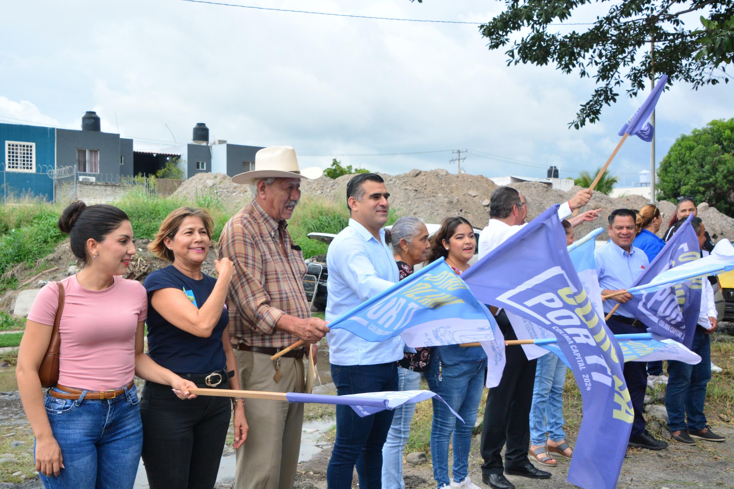 Con la obra de pavimentación en El Yaqui, el presidente Riult Rivera mejora la seguridad y el acceso para las familias