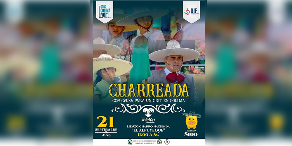 Invita el alcalde Riult Rivera, a participar en la Charreada con Causa, que se efectuará este domingo
