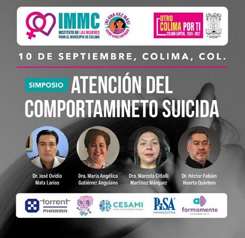 Ayuntamiento de Colima realizará, este miércoles, un simposio contra el suicidio
