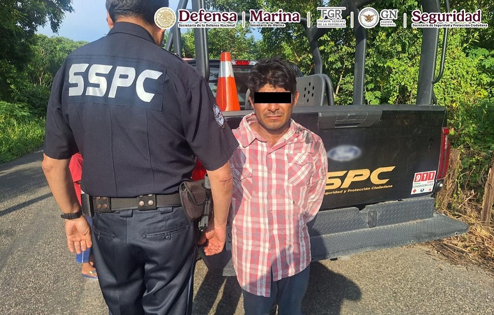 Multihomicida es detenido por autoridades federales en Tabasco