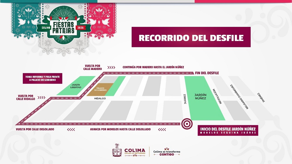 Gobierno de Colima invita a la ceremonia y desfile por Aniversario del Inicio de la lucha por la Independencia