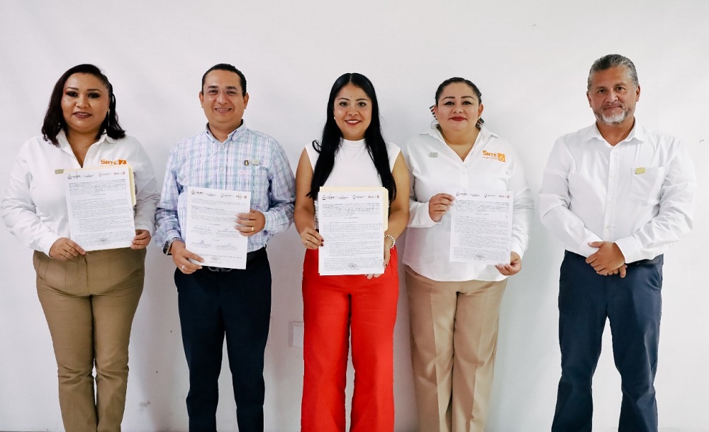 ICM firma convenio con SNTE 6 para prevenir la violencia desde las aulas