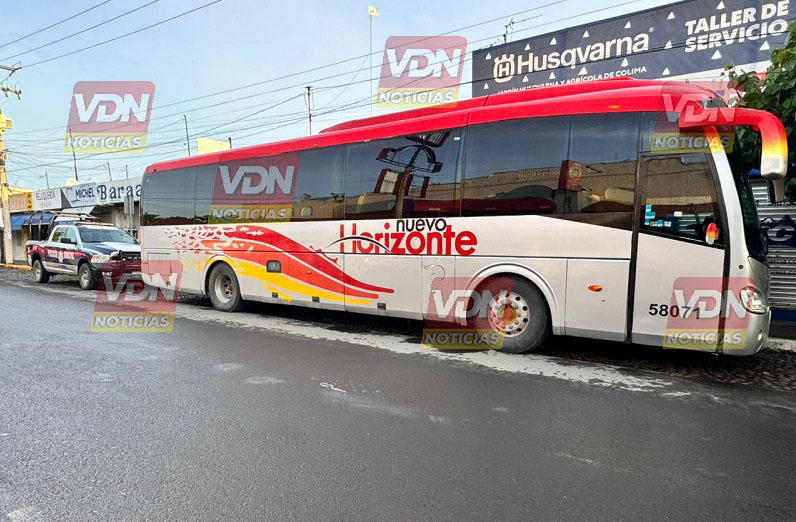Fallece operador de autobuses Nuevo Horizonte en Tecomán, al parecer por causas naturales