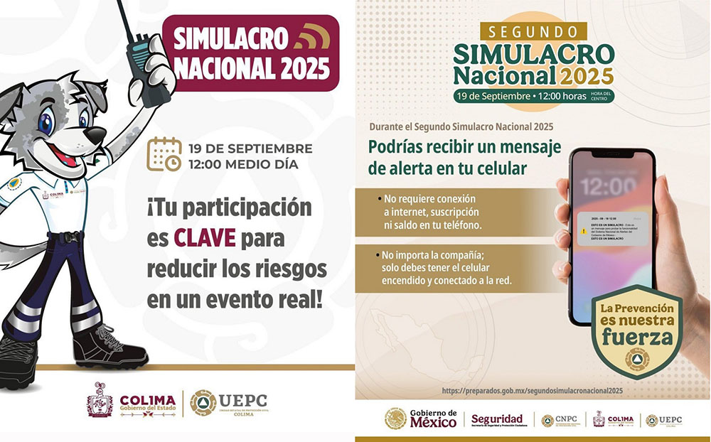 UEPC reitera llamado a participar en 2° Macro Simulacro Nacional 2025, este viernes