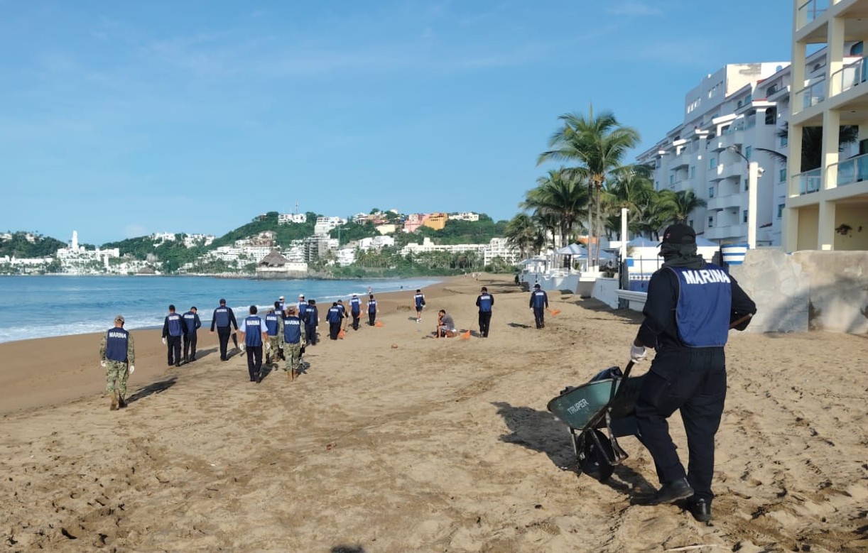 Marina participa en la “Campaña Nacional de Limpieza de Playas y Costas en el estado de Colima