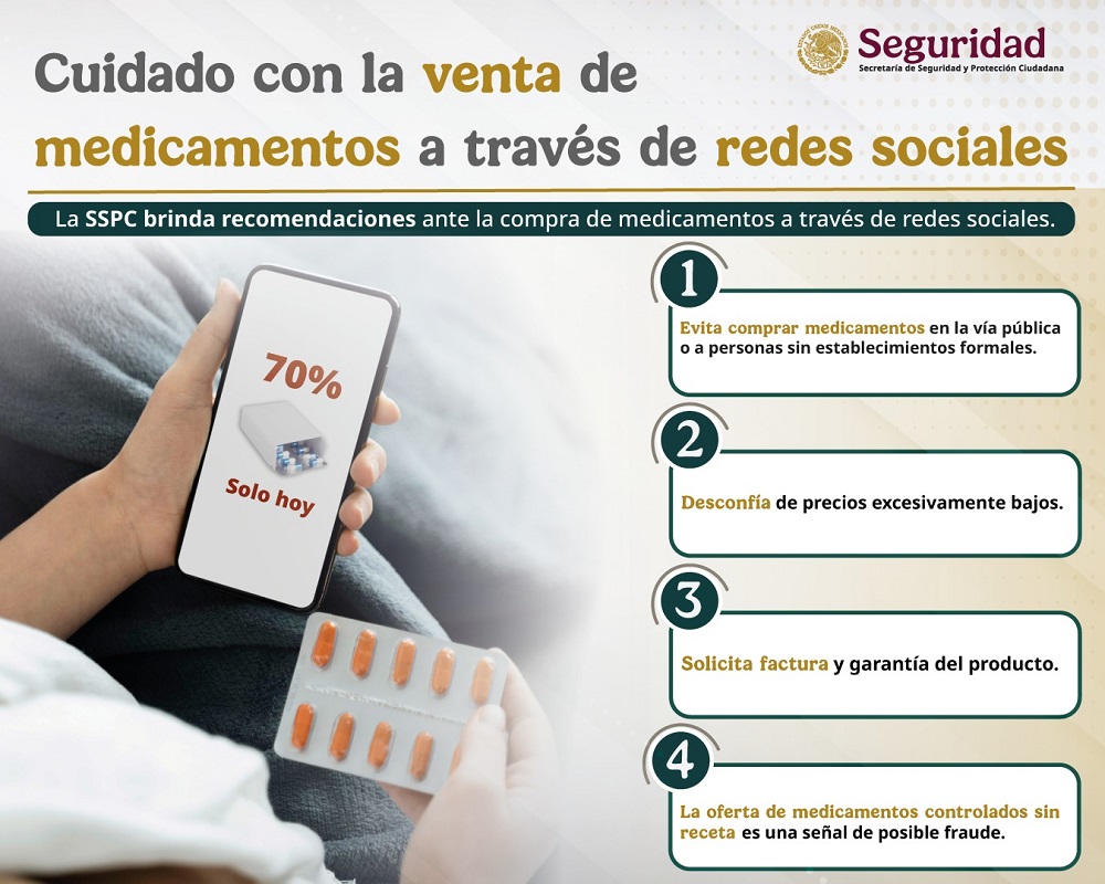 SSPC alerta sobre los riesgos en la compra de medicamentos en redes sociales