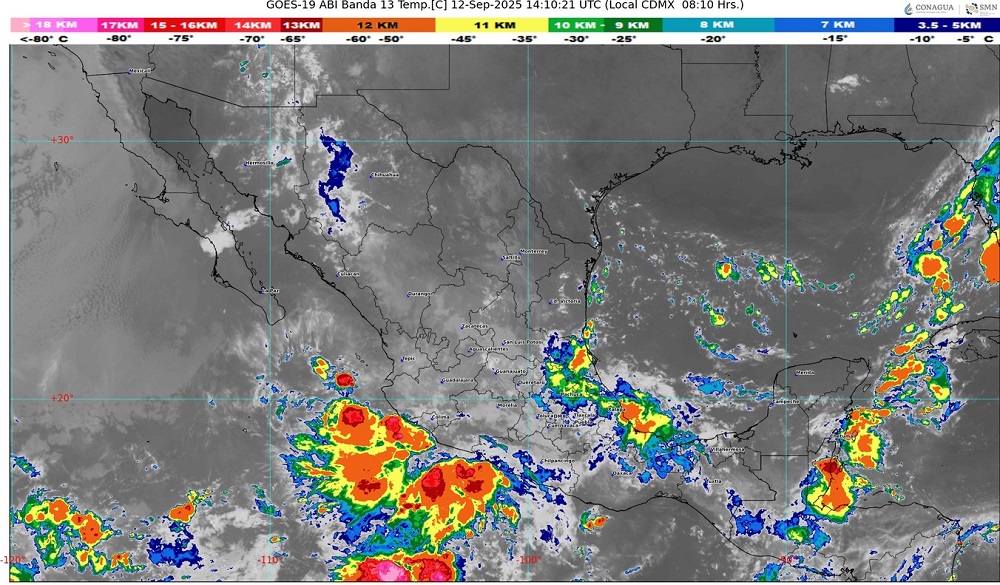 La depresión tropical Trece-E se intensificó a la tormenta tropical Mario