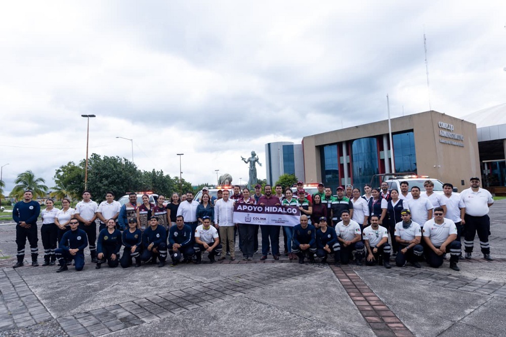 Gobierno del Estado de Colima apoyará a familias damnificadas por lluvias e inundaciones; personal de UEPC, Salud y Bienestar viaja a Hidalgo