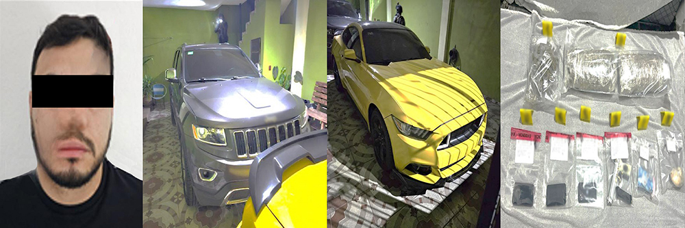 Fuerzas federales catean dos inmuebles en Villa de Álvarez; detienen a un hombre, aseguran drogas, armas y vehículos