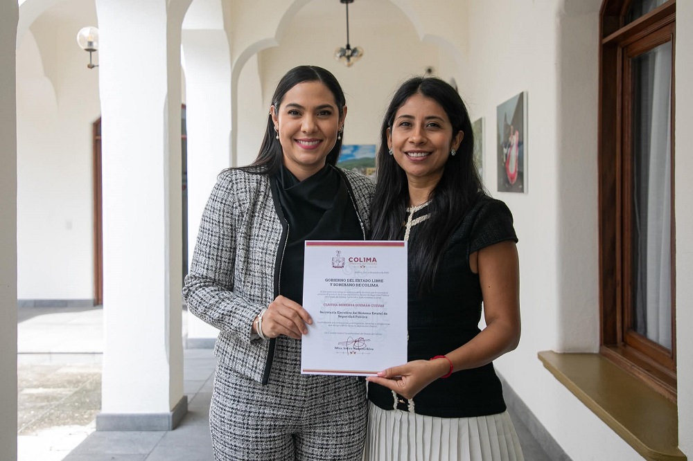 Gobernadora de Colima designa a Claudia Guzmán Cuevas nueva titular del SESESP