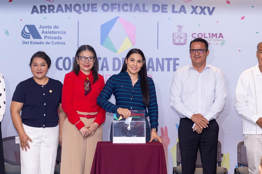 Gobernadora de Colima encabeza el inicio de la Colecta ‘Diamante de la Solidaridad 2025’