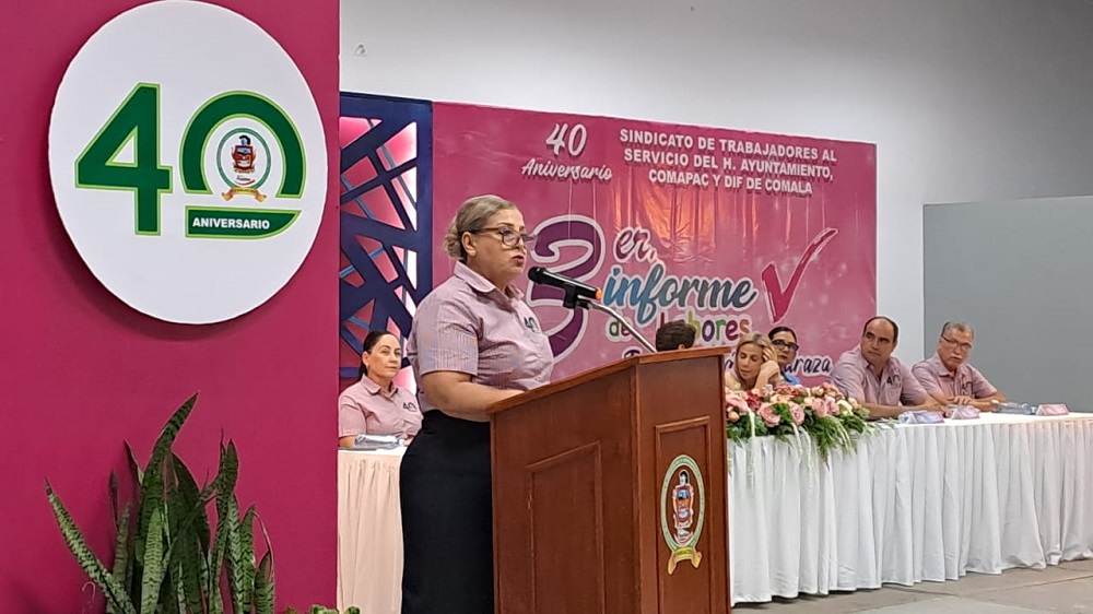 Reafirma Irma González la disposición del sindicato para trabajar a favor de Comala