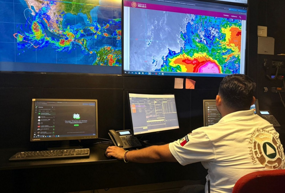 Alerta UEPC por depresión tropical 17-E en el Pacífico; Conagua prevé lluvias intensas en Colima