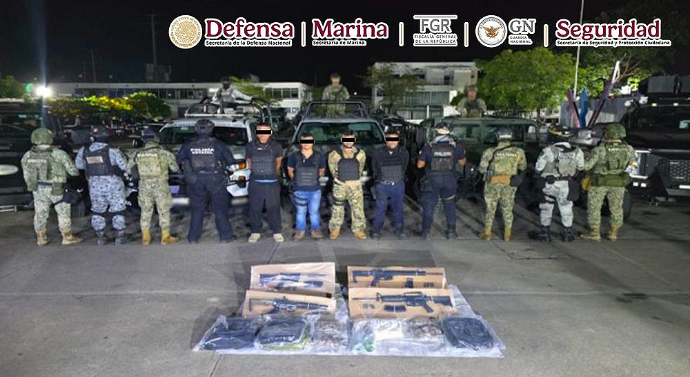 En Tabasco autoridades federales detienen a cuatro personas relacionadas con el cobro de piso