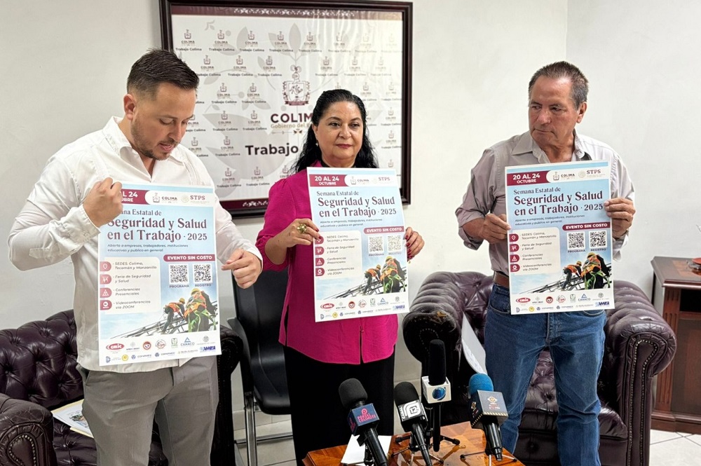 Semana Estatal de Seguridad y Salud en el Trabajo Colima 2025 busca prevenir accidentes