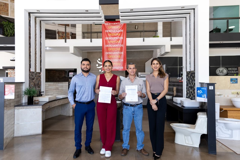 Gobierno del Estado de Colima firma convenio para ofrecer materiales a bajo costo para el hogar