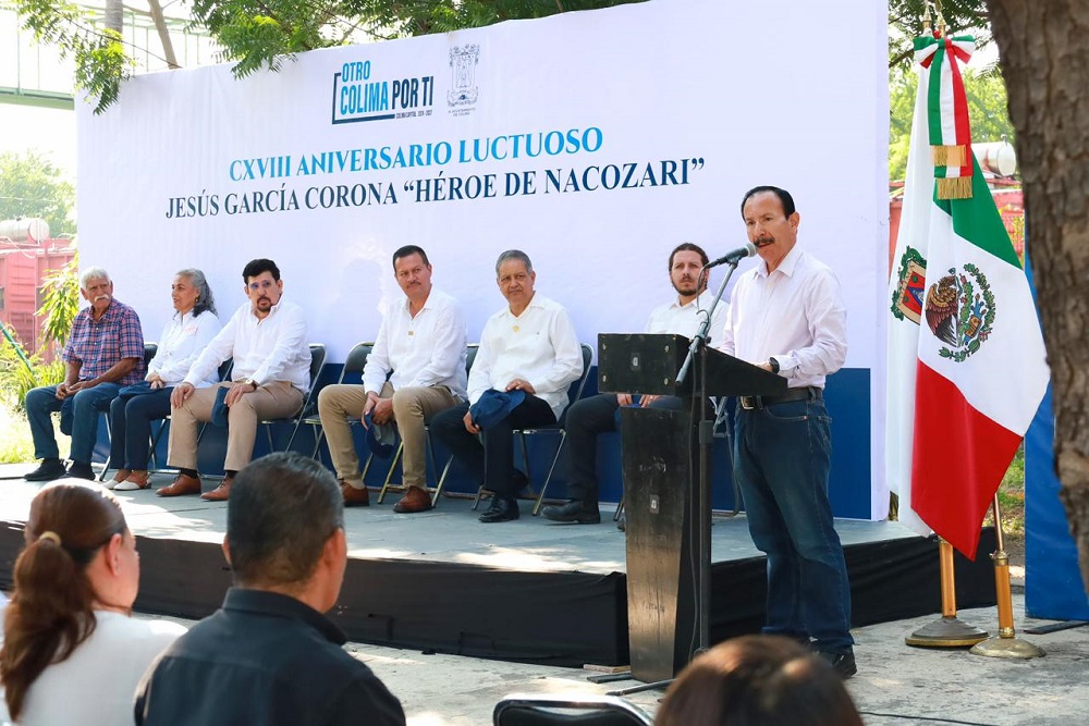 Ayuntamiento de Colima refrenda su reconocimiento a los ferrocarrileros y honra al Héroe de Nacozari