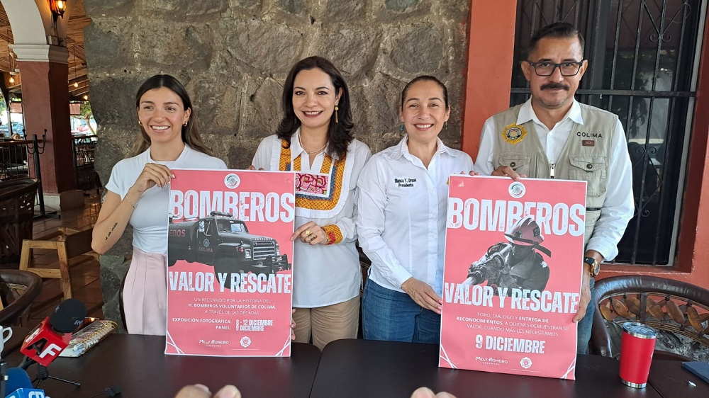 Bomberos de Colima serán homenajeados con exposición fotográfica en el Senado de la República