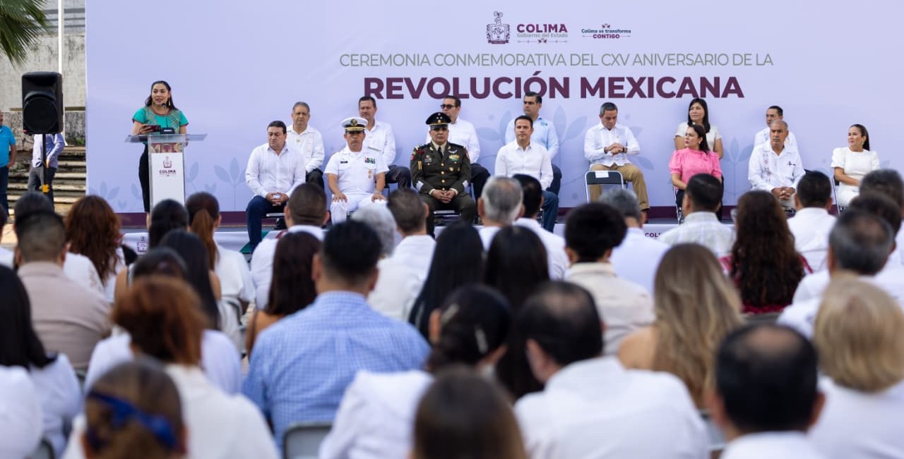 Indira Vizcaíno conmemora el 115 aniversario del inicio de la Revolución Mexicana