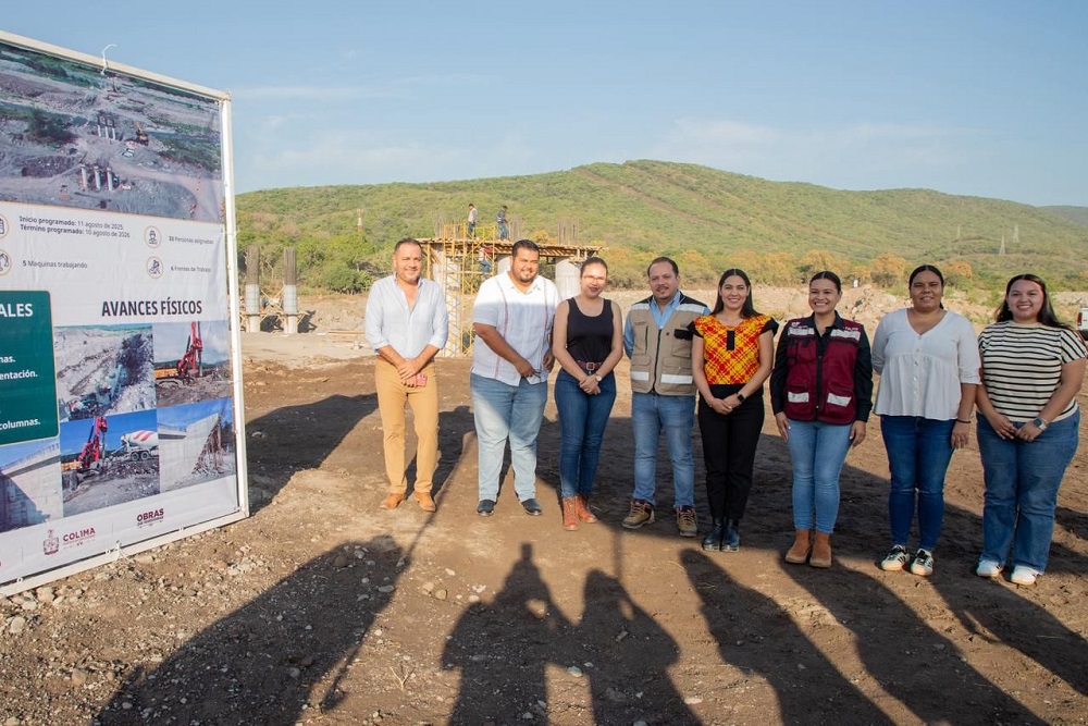 Gobernadora Indira Vizcaíno supervisó avance del 19 por ciento en la construcción del puente ‘El Chical’
