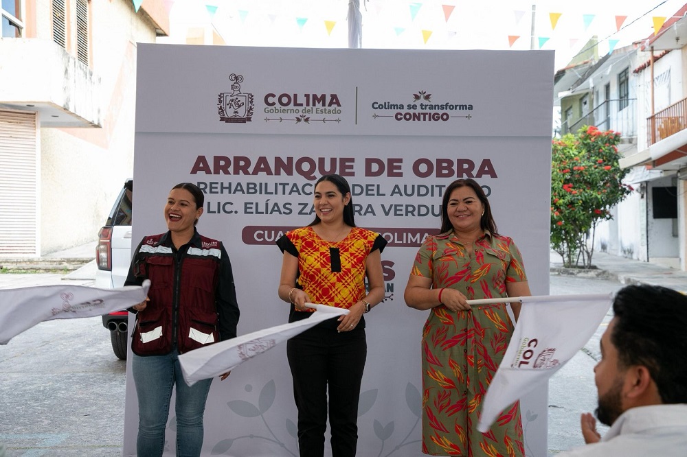 Indira Vizcaíno inicia rehabilitación de Auditorio Municipal de Cuauhtémoc; tenía 10 años en abandono