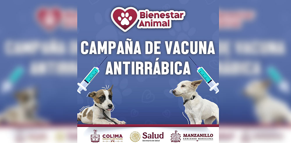 Acercará Gobierno de Manzanillo vacunas antirrábicas gratuitas a comunidades