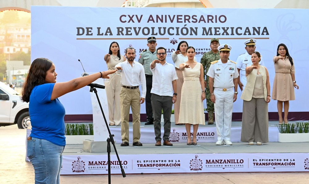 Encabeza Rosi Bayardo ceremonia por el 115º Aniversario de la Revolución Mexicana